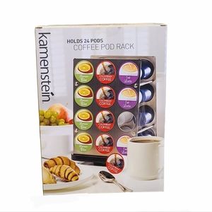 NEW Kamenstein Coffee Pod Rack  Holds 24 Pods